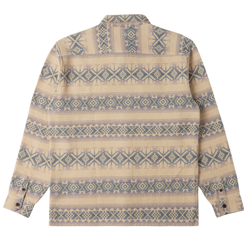 Load image into Gallery viewer, Billabong Offshore Jacquard Long Sleeve Button-Up Flannel Shirt - Taupe 2
