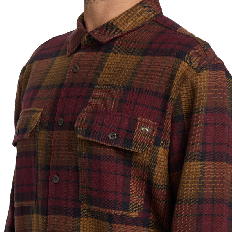 Load image into Gallery viewer, Billabong Offshore Long Sleeve Button-Up Flannel Shirt 9

