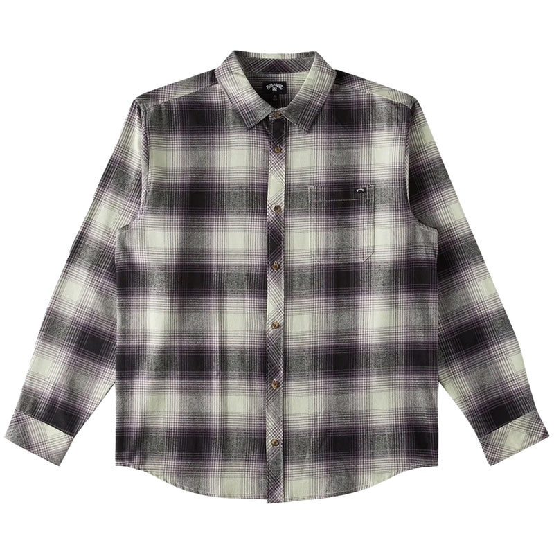 Load image into Gallery viewer, Billabong Coastline Long Sleeve Button-Up Flannel Shirt - Mint Cream 1
