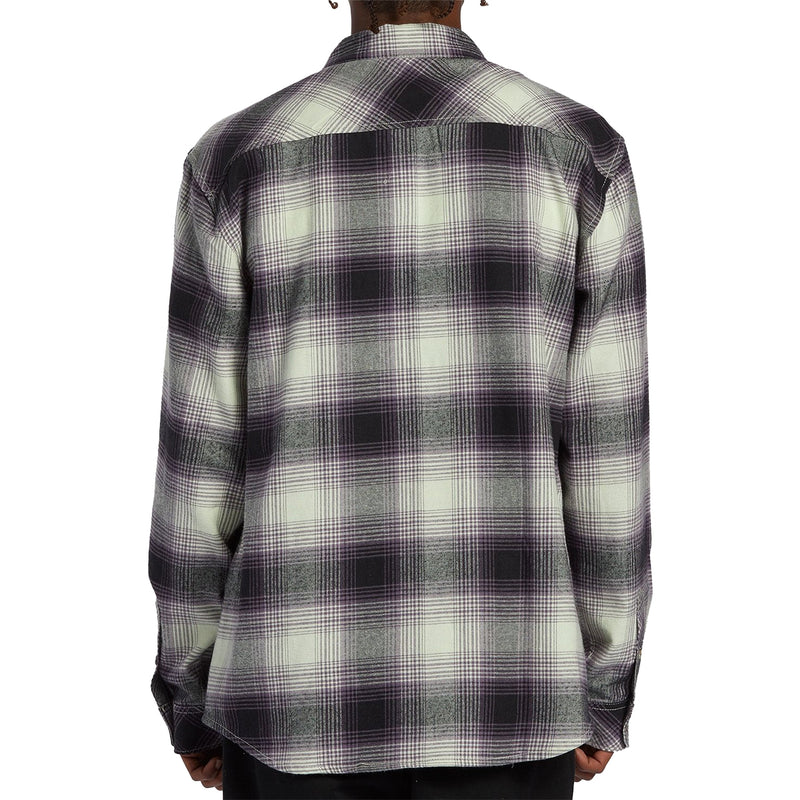 Load image into Gallery viewer, Billabong Coastline Long Sleeve Button-Up Flannel Shirt - Mint Cream 5
