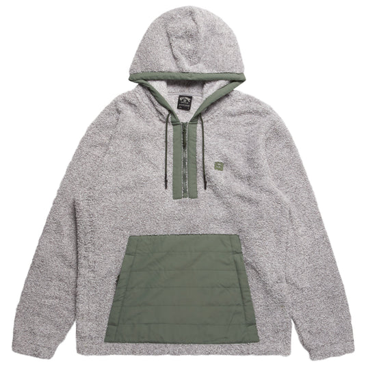 Billabong Badger Half-Zip Pullover Hoodie - Gray Heather 1