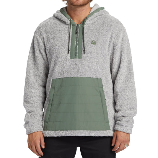 Billabong Badger Half-Zip Pullover Hoodie - Gray Heather 3