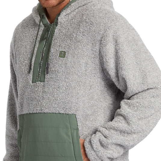 Billabong Badger Half-Zip Pullover Hoodie - Gray Heather 7