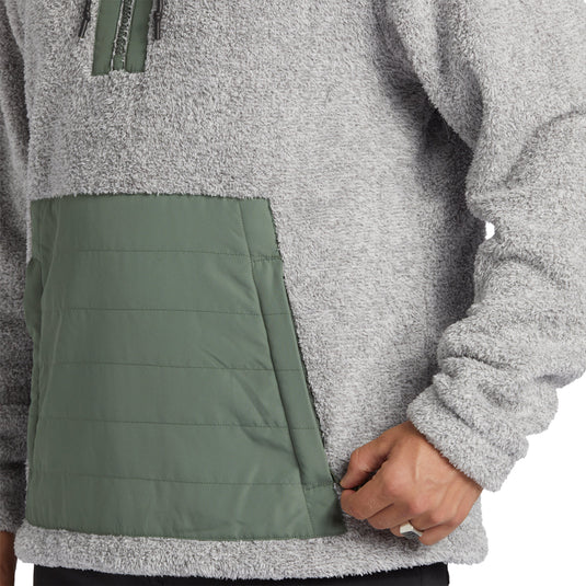 Billabong Badger Half-Zip Pullover Hoodie - Gray Heather 8