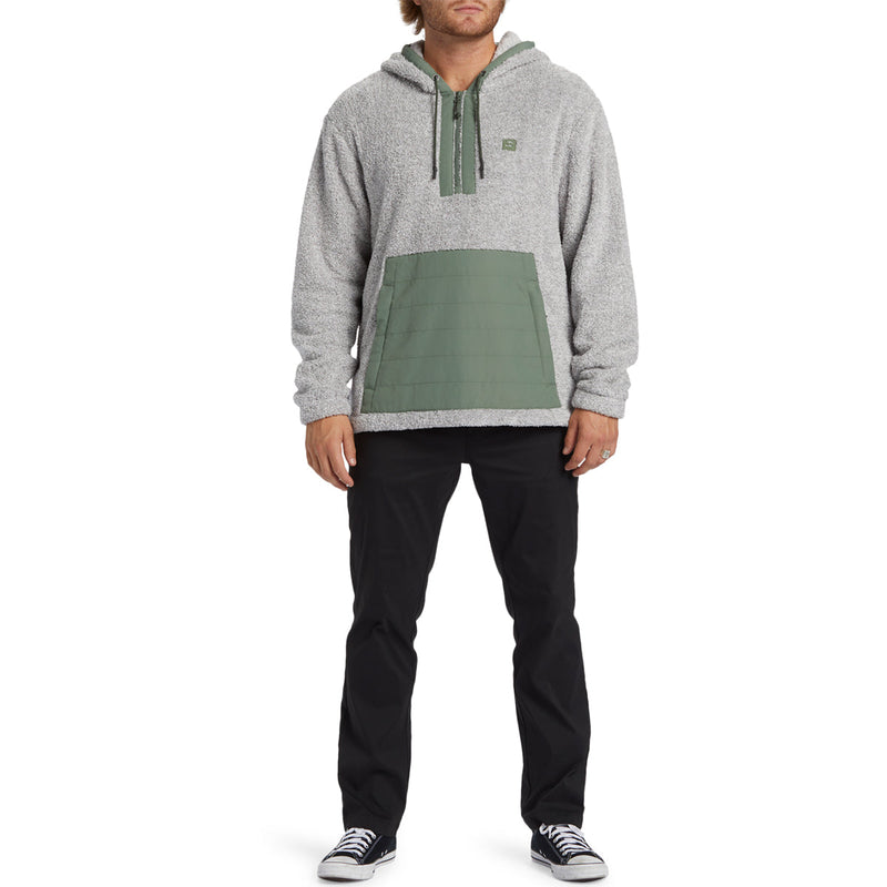 Load image into Gallery viewer, Billabong Badger Half-Zip Pullover Hoodie - Gray Heather 6
