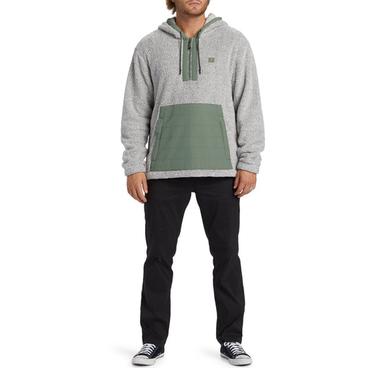 Billabong Badger Half-Zip Pullover Hoodie - Gray Heather 6