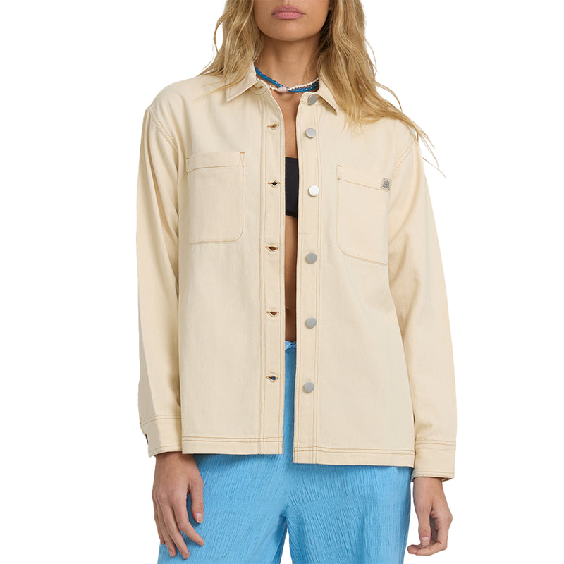 Load image into Gallery viewer, Billabong Women's Laura Twill Shacket Jacket 1
