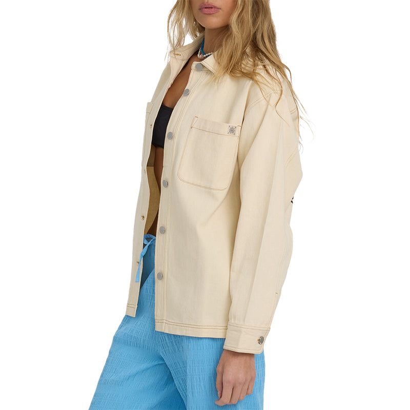 Load image into Gallery viewer, Billabong Women's Laura Twill Shacket Jacket 4

