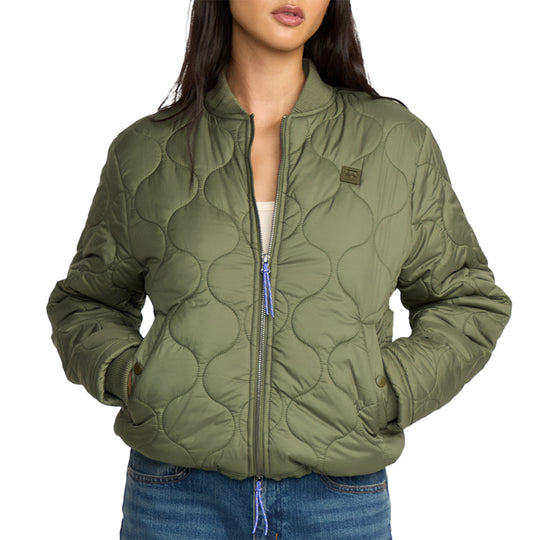 Billabong Women's Cuesta Bomber Zip-Up Jacket