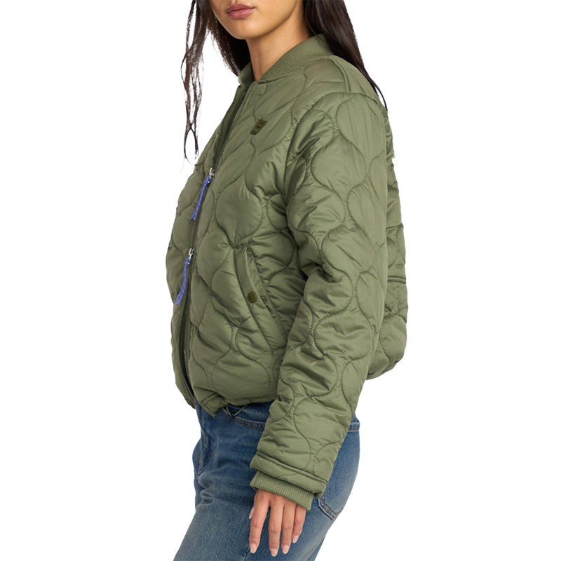 Load image into Gallery viewer, Billabong Women's Cuesta Bomber Zip-Up Jacket 3
