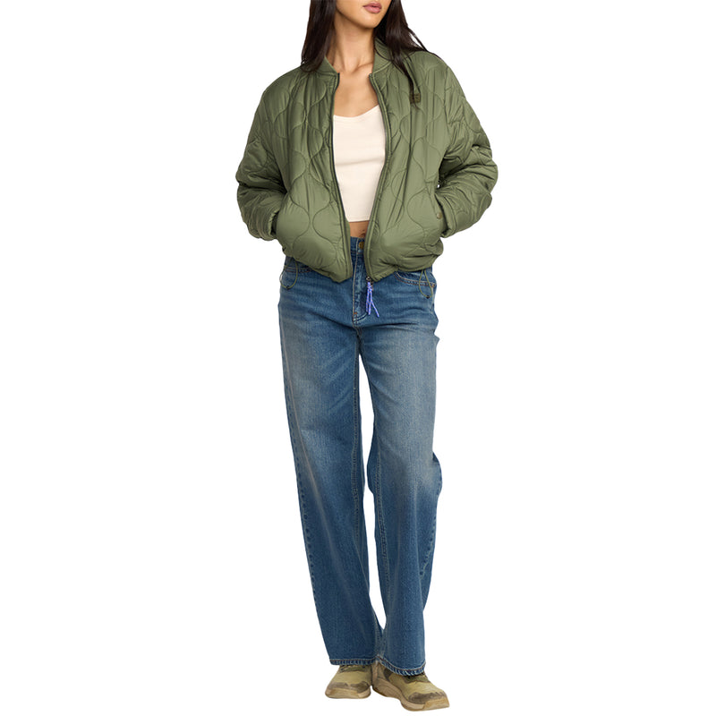 Load image into Gallery viewer, Billabong Women's Cuesta Bomber Zip-Up Jacket 7
