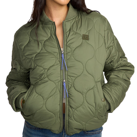 Billabong Women's Cuesta Bomber Zip-Up Jacket 4
