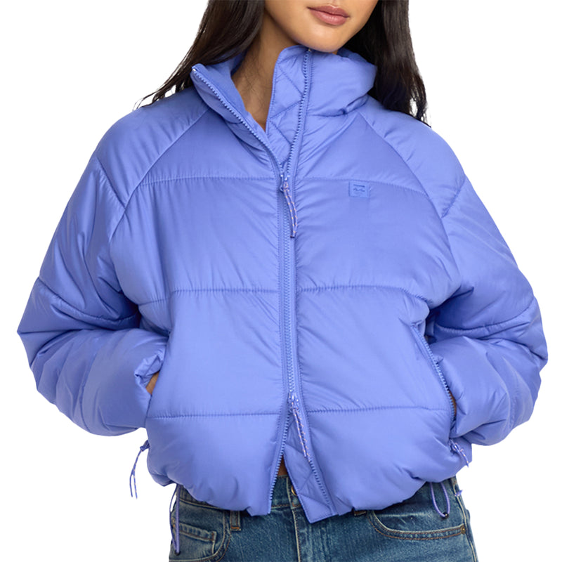 Load image into Gallery viewer, Billabong Women's High Line Puffer Zip-Up Jacket 1
