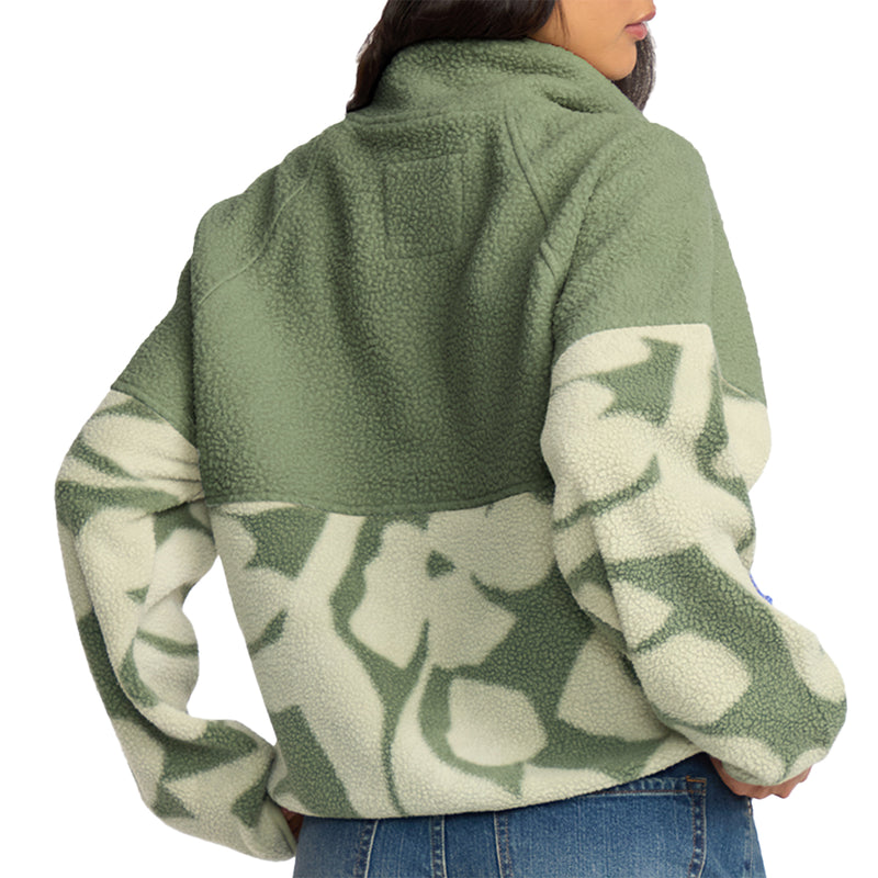 Load image into Gallery viewer, Billabong Women's Popoyo Fleece Snap-Button Jacket 4
