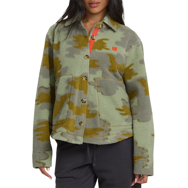 Load image into Gallery viewer, Billabong Women's Breezy Fleece Shacket Jacket 1
