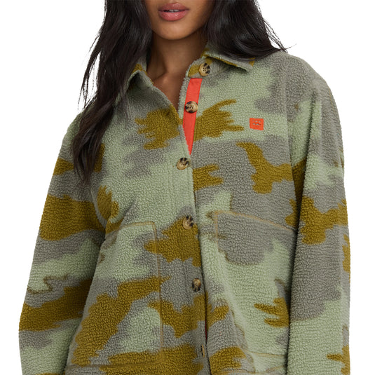 Billabong Women's Breezy Fleece Shacket Jacket 4