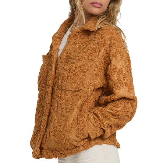 Billabong Women's Sundown Sherpa Shacket Jacket 4