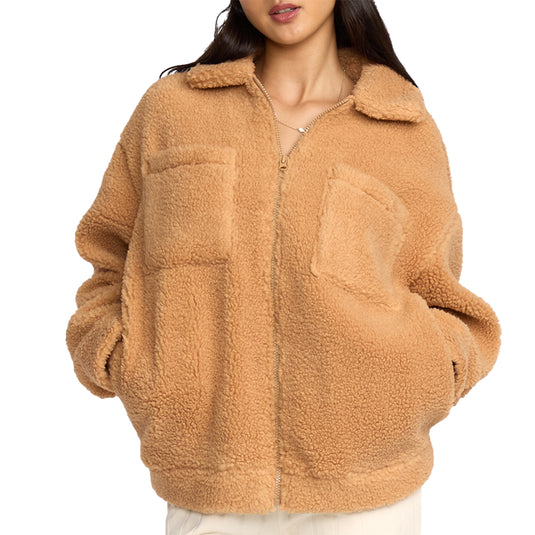 Billabong Women's Resound Sherpa Shacket Jacket 1