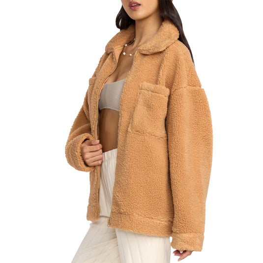 Billabong Women's Resound Sherpa Shacket Jacket 5