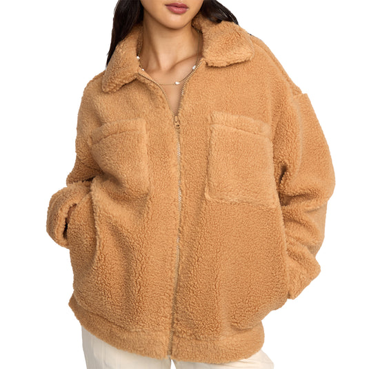 Billabong Women's Resound Sherpa Shacket Jacket 4