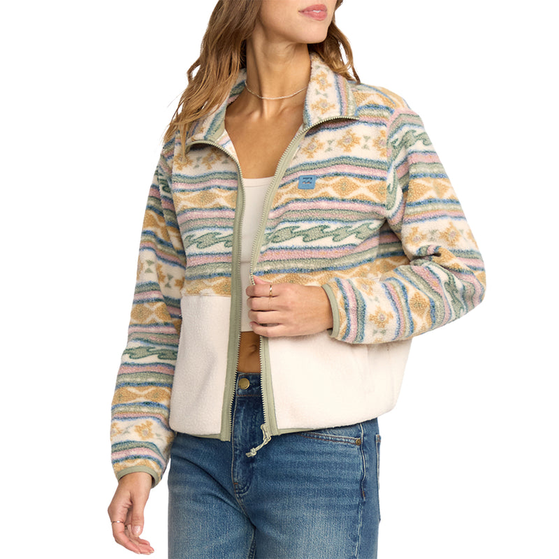 Load image into Gallery viewer, Billabong Women's Rock Jetty Mock Neck Zip-Up Jacket 3
