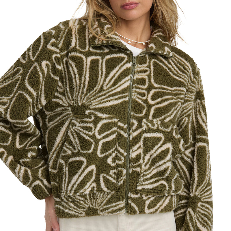 Load image into Gallery viewer, Billabong Women's First Light Sherpa Full Zip-Up Jacket 9
