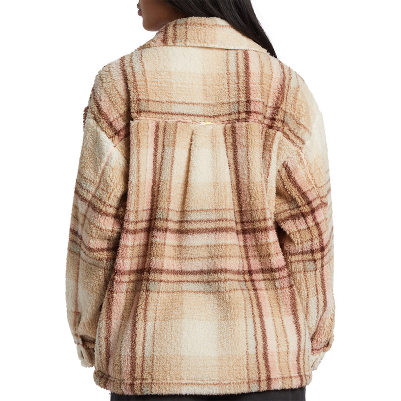 Load image into Gallery viewer, Billabong Women's Sundown Sherpa Snap-Button Jacket 3
