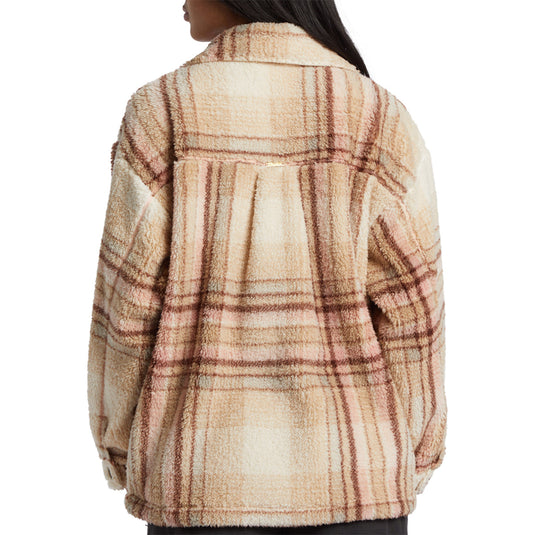 Billabong Women's Sundown Sherpa Snap-Button Jacket 3