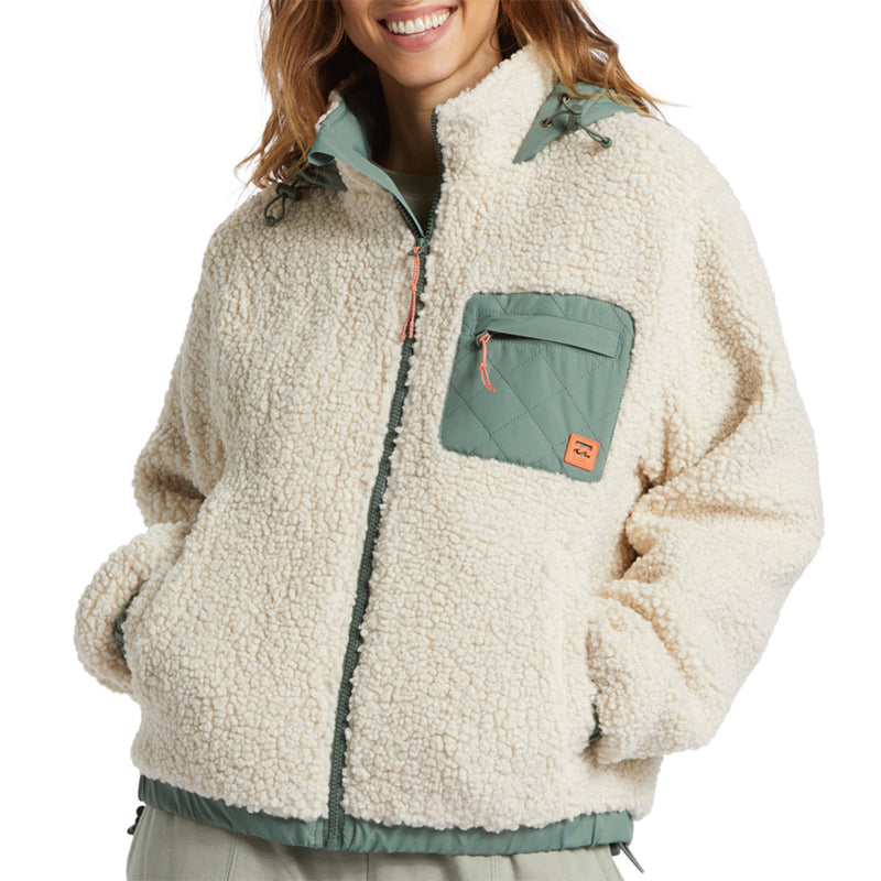 Load image into Gallery viewer, Billabong Women's Northern Shore Hooded Zip-Up Jacket 1
