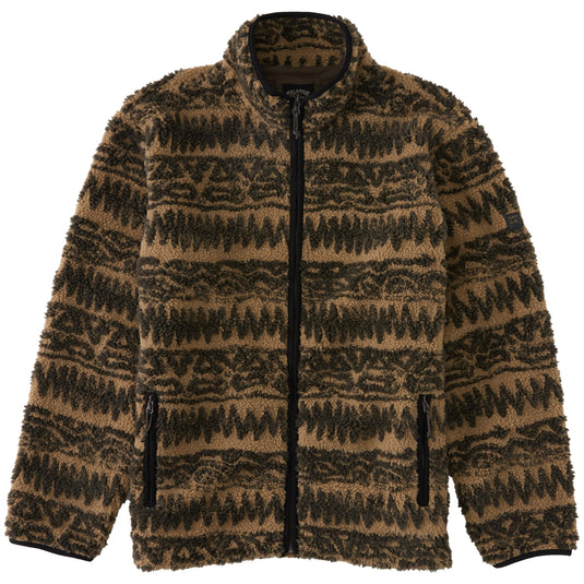 Billabong Boundary Switchback Zip-Up Sherpa Fleece Jacket 1