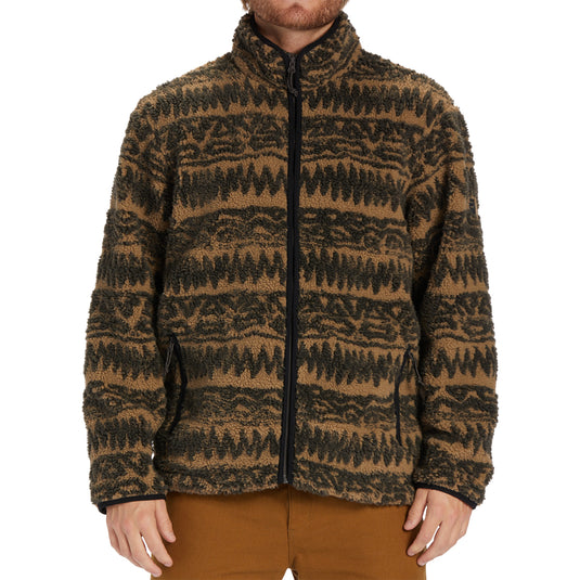 Billabong Boundary Switchback Zip-Up Sherpa Fleece Jacket 3