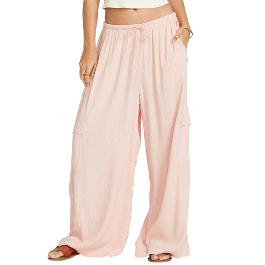 Billabong Women's Beach Babe Elastic Waist Cargo Pants 1