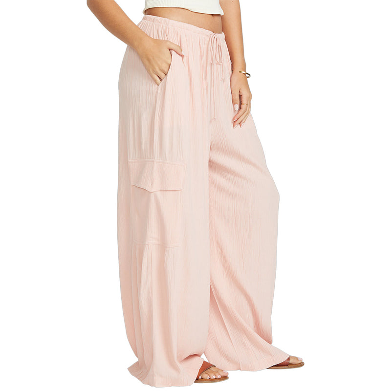 Load image into Gallery viewer, Billabong Women's Beach Babe Elastic Waist Cargo Pants 2
