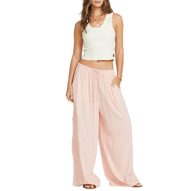 Load image into Gallery viewer, Billabong Women's Beach Babe Elastic Waist Cargo Pants 4
