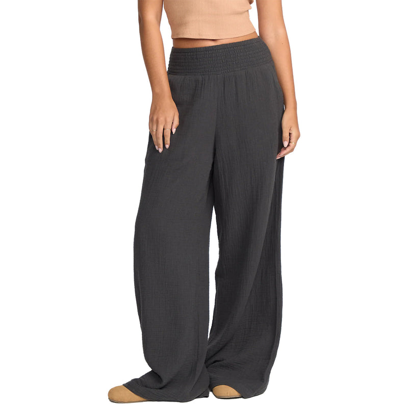 Load image into Gallery viewer, Billabong Women's New Waves Gauze Elastic Waist Pants 1
