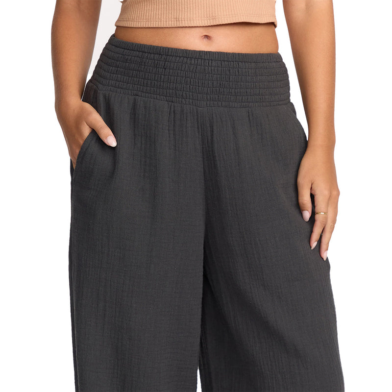 Load image into Gallery viewer, Billabong Women's New Waves Gauze Elastic Waist Pants 5

