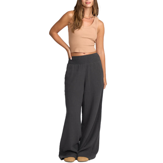 Billabong Women's New Waves Gauze Elastic Waist Pants 4