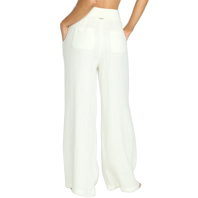 Load image into Gallery viewer, Billabong Women's New Waves Gauze Elastic Waist Pants 8
