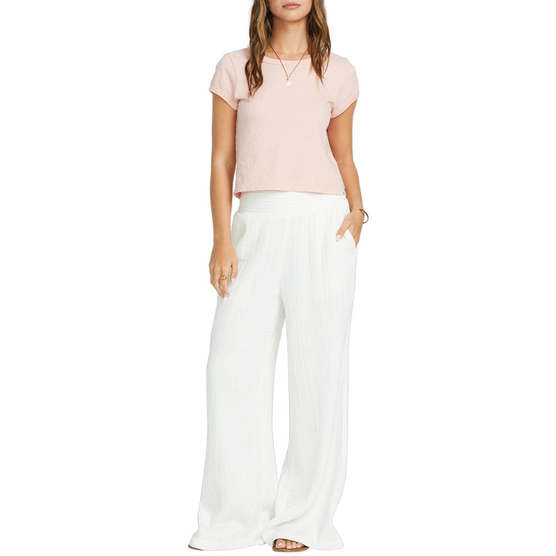 Load image into Gallery viewer, Billabong Women's New Waves Gauze Elastic Waist Pants 9

