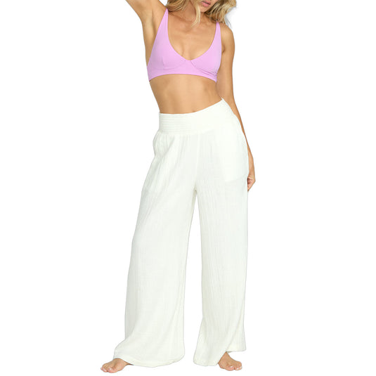 Billabong Women's New Waves Gauze Elastic Waist Pants 10