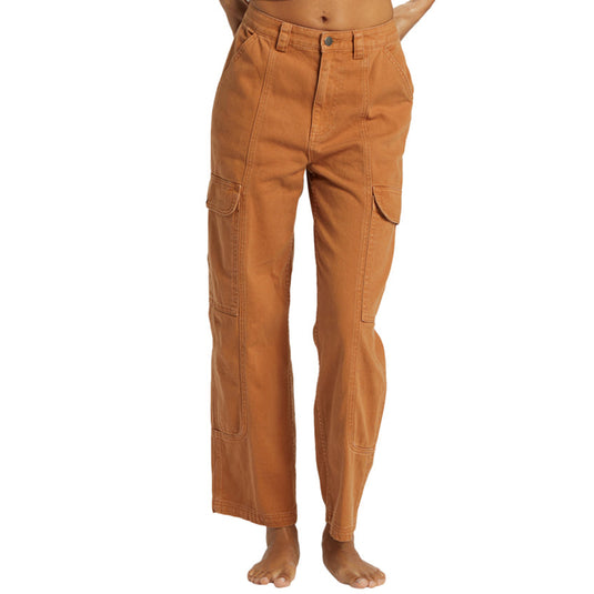 Billabong Women's Wall to Wall Denim Cargo Pants 1
