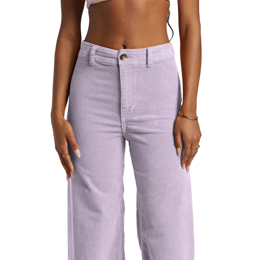 Billabong Women's Free Fall Wide-Leg Corduroy Pants 4