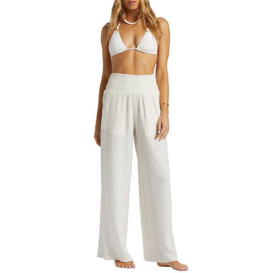 Billabong Women's New Waves Wide Leg Beach Pants 6