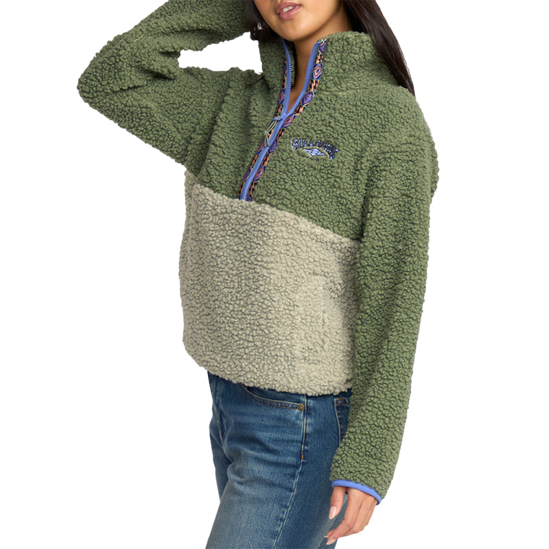 Load image into Gallery viewer, Billabong Women's Horizon Fleece Half-Zip Pullover Sweatshirt 8
