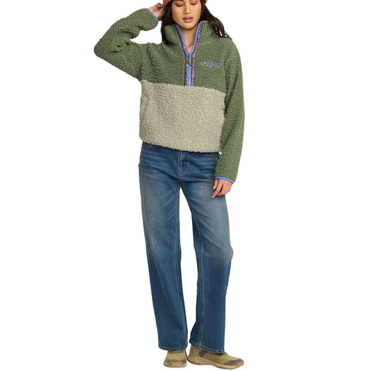 Billabong Women's Horizon Fleece Half-Zip Pullover Sweatshirt 10