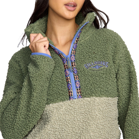 Billabong Women's Horizon Fleece Half-Zip Pullover Sweatshirt 9