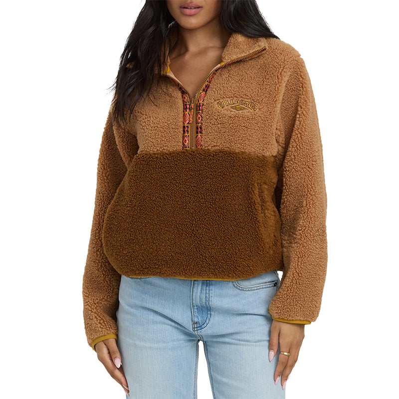 Load image into Gallery viewer, Billabong Women's Horizon Fleece Half-Zip Pullover Sweatshirt 1
