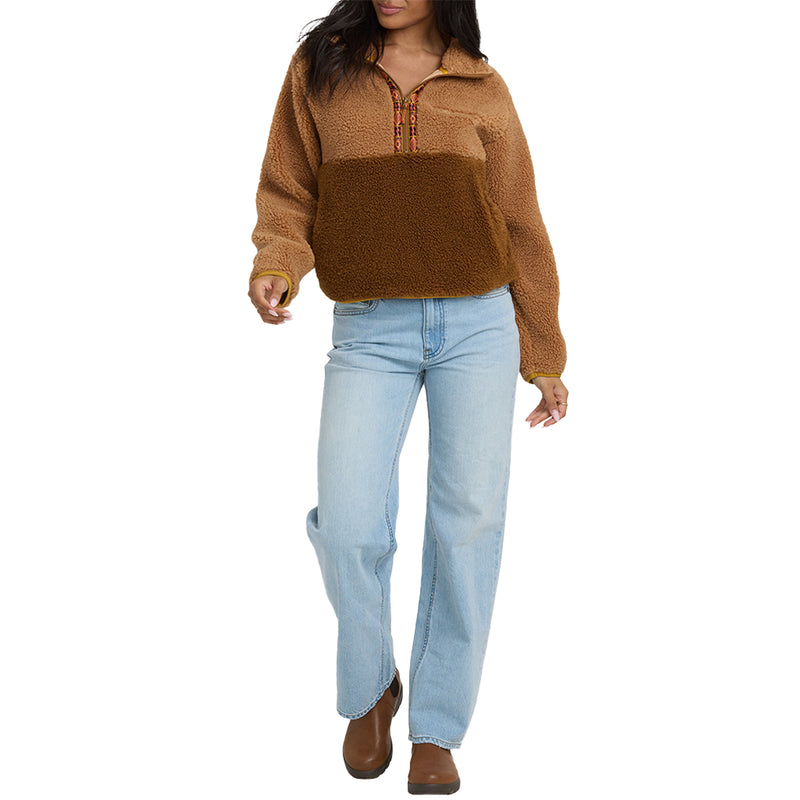 Load image into Gallery viewer, Billabong Women's Horizon Fleece Half-Zip Pullover Sweatshirt 5
