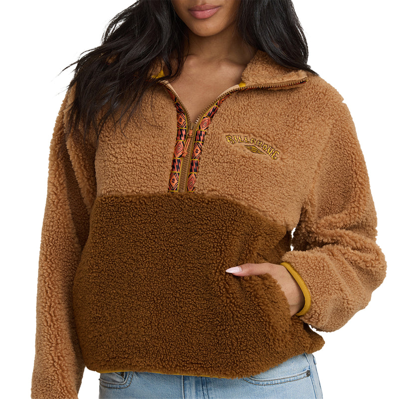 Load image into Gallery viewer, Billabong Women's Horizon Fleece Half-Zip Pullover Sweatshirt 4
