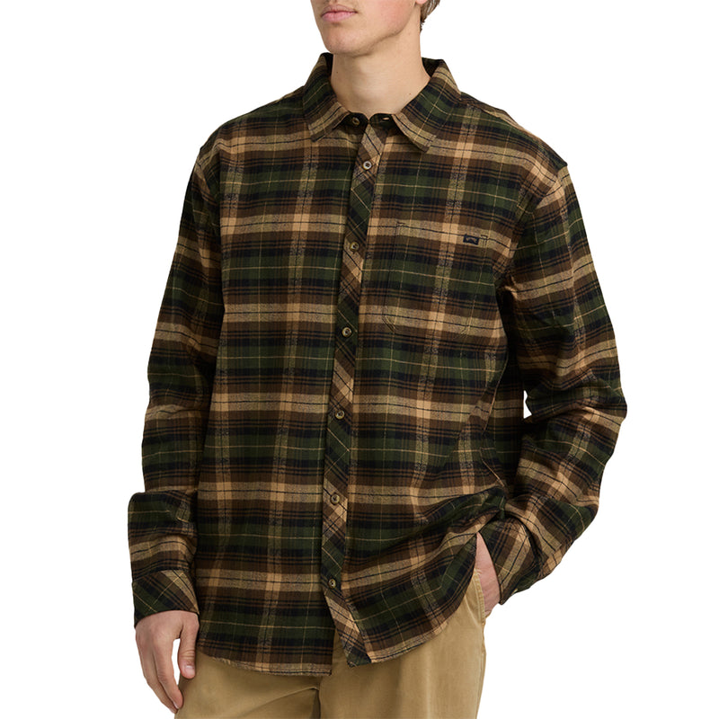 Load image into Gallery viewer, Billabong Coastline Long Sleeve Button-Up Flannel Shirt 20
